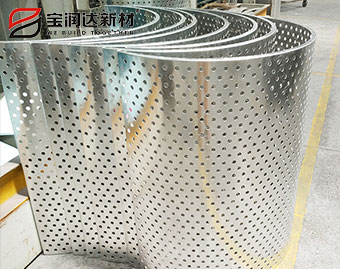 冲孔铝单板造型效果